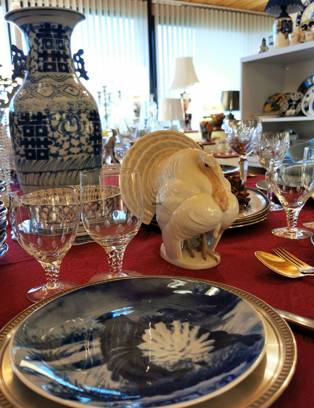 Kalkun, Royal Copenhagen fugle figur nr. 0-1065 eller 1065