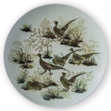 Diana Faience bowl with pheasants by Nils Thorssen, Royal Copenhagen no. 1066-5371