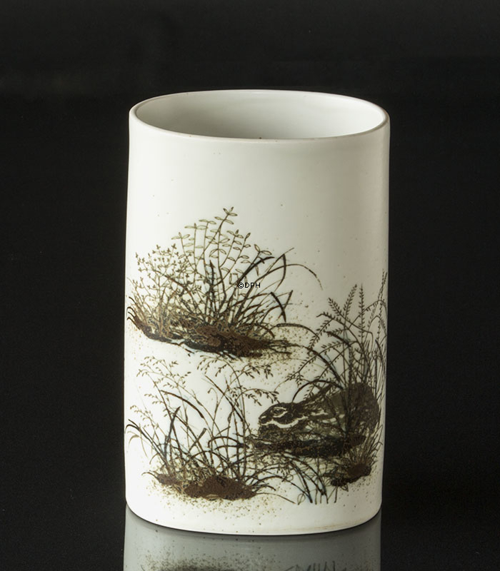 Diana Fajance vase med kanin, Royal Copenhagen nr. 1080-5406
