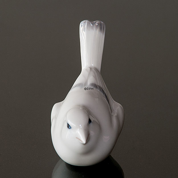Spurv, Royal Copenhagen fugle figur nr. 1081 - Hvid