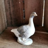 Goose with head up at attention, Royal Copenhagen bird figurine 1088