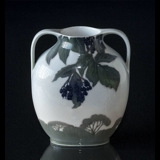 Art Nouveau vase with landscape and Berries, Royal Copenhagen No. 1091-227