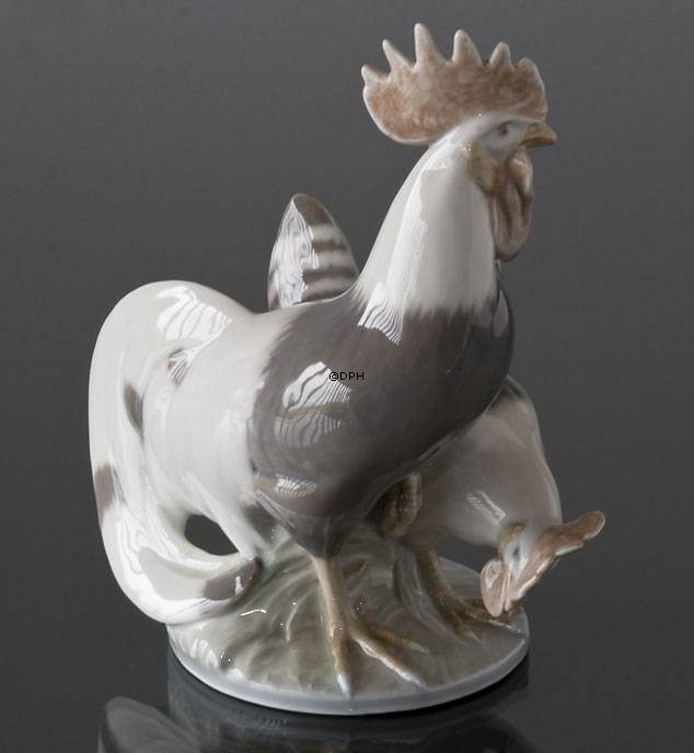 Hane og høne, Royal Copenhagen figur af fugle nr. 1094