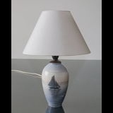 Lamp with marine motif, Royal Copenhagen (1889-1922) No. 1100-47D