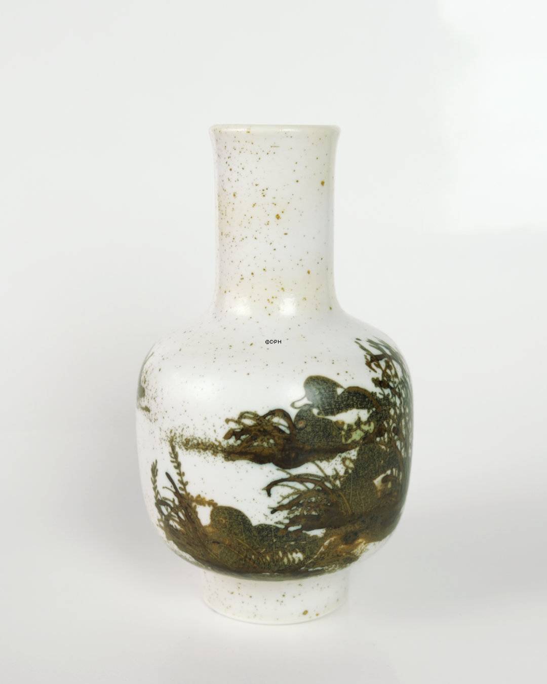 Diana Fajance vase med ænder af Nils Thorssen, Royal Copenhagen nr. 1108-5367