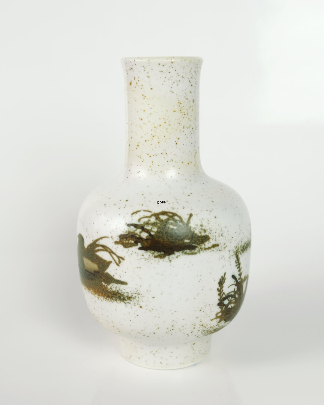 Diana Fajance vase med ænder af Nils Thorssen, Royal Copenhagen nr. 1108-5367
