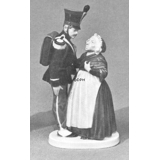 Soldaten og heksen fra fyrtøjet, Royal Copenhagen figur nr. 1112