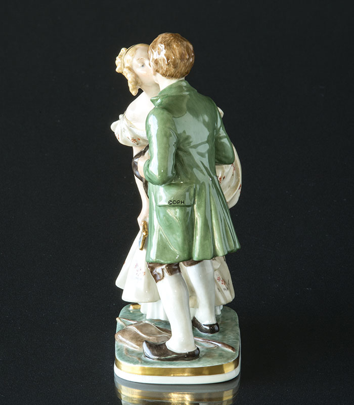 Prinsessen og Svinedrengen, overglasur, Royal Copenhagen figur nr. 1114
