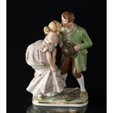 The Princess and the Swineherd, Overglaze, Royal Copenhagen figurine No. 1114