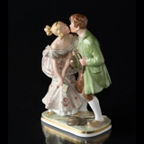 Die Prinzessin und der Schweinehirt küssen, Royal Copenhagen Figur Nr. 1114