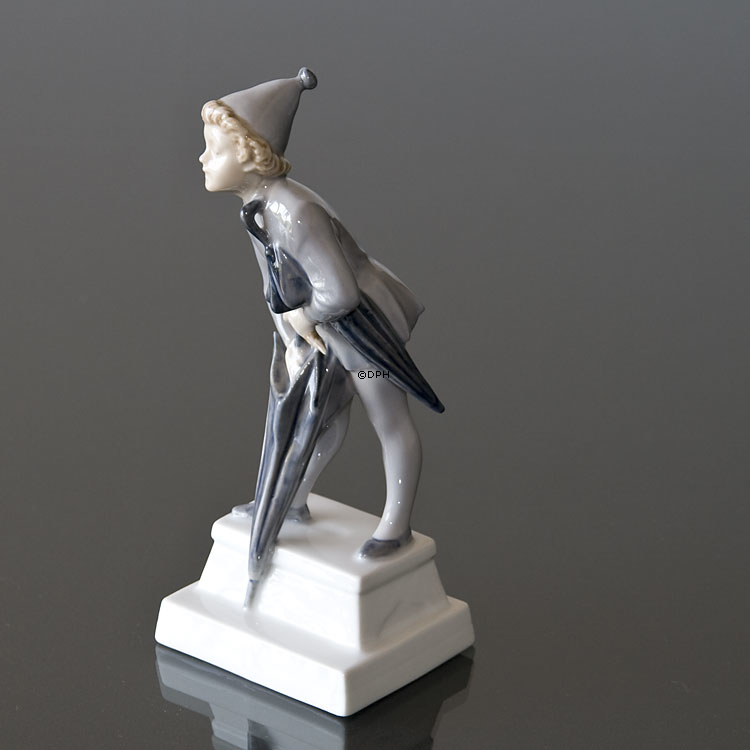 Ole Lukøje, Dreng med paraply, Royal Copenhagen figur nr. 1129