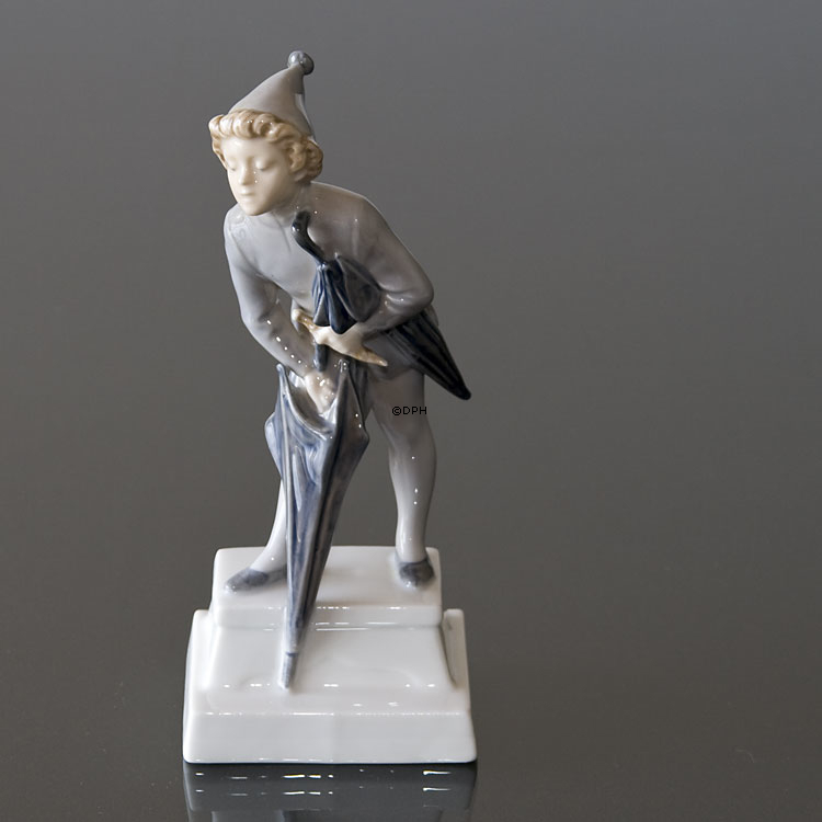 Ole Lukøje, Dreng med paraply, Royal Copenhagen figur nr. 1129