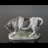 Bull reading for attack run, Royal Copenhagen figurine no. 1195