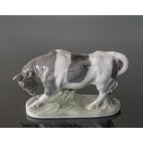 Bull reading for attack run, Royal Copenhagen figurine no. 1195