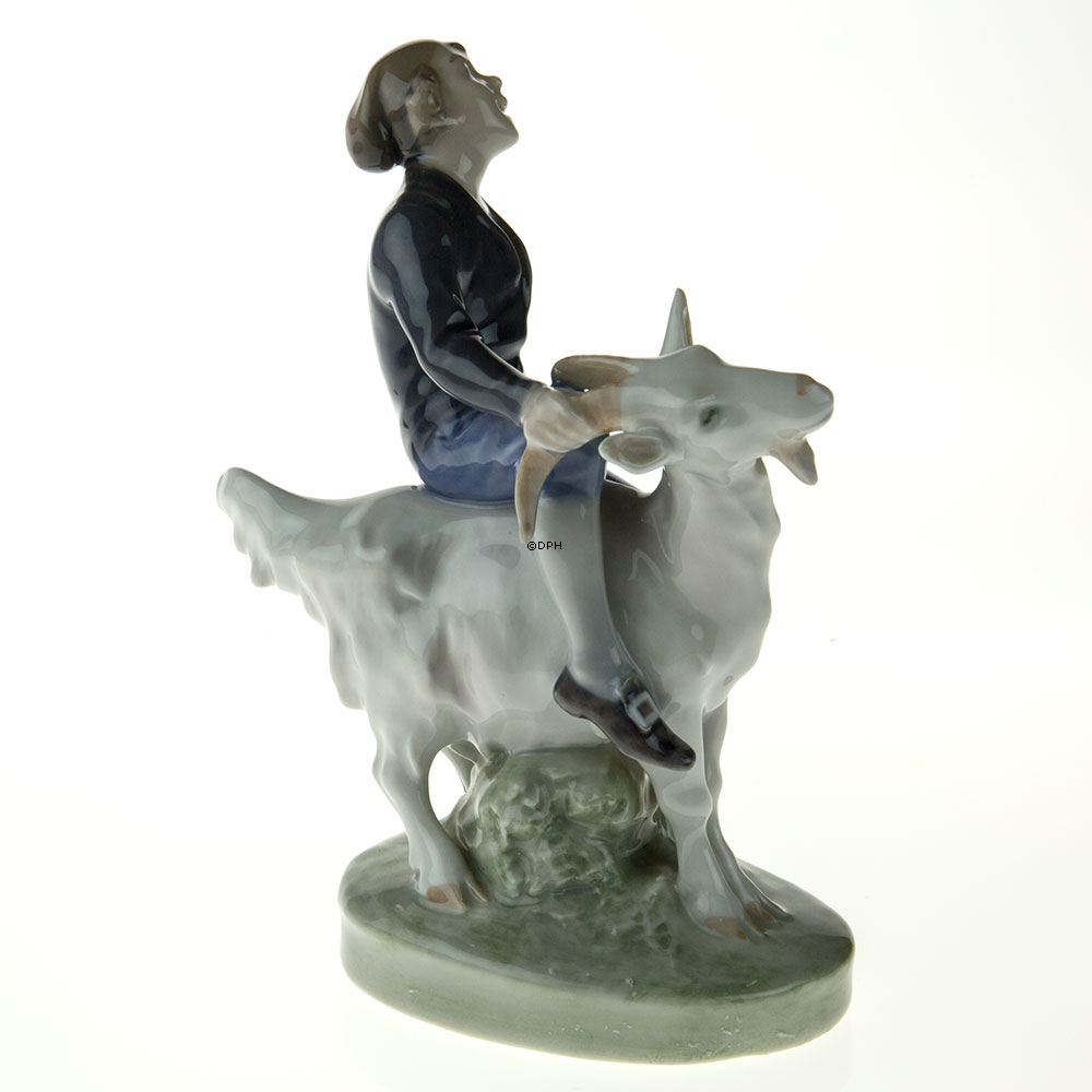 Klods-Hans, Dreng på Ged, Royal Copenhagen figur nr. 1228
