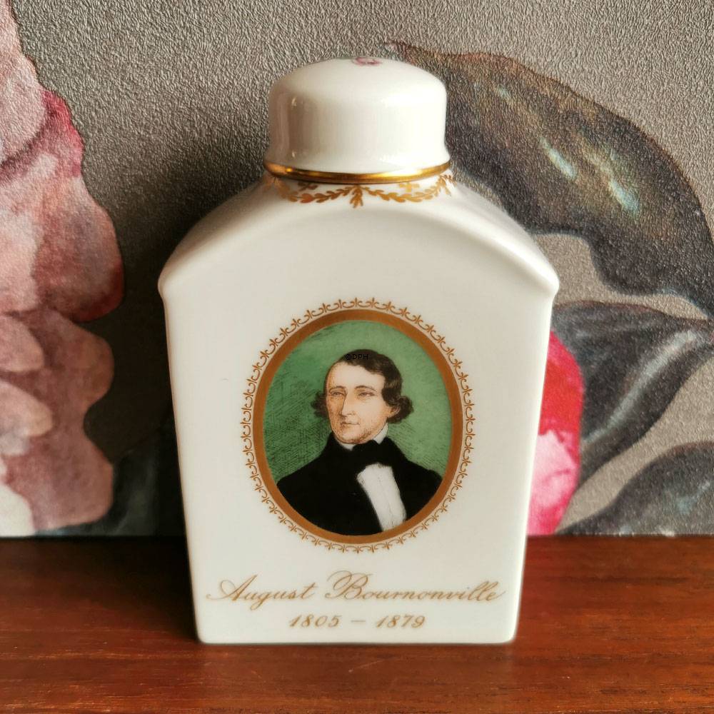 Lille Krukke med låg, August Bournoville - Pas de trois couisines, Royal Copenhagen