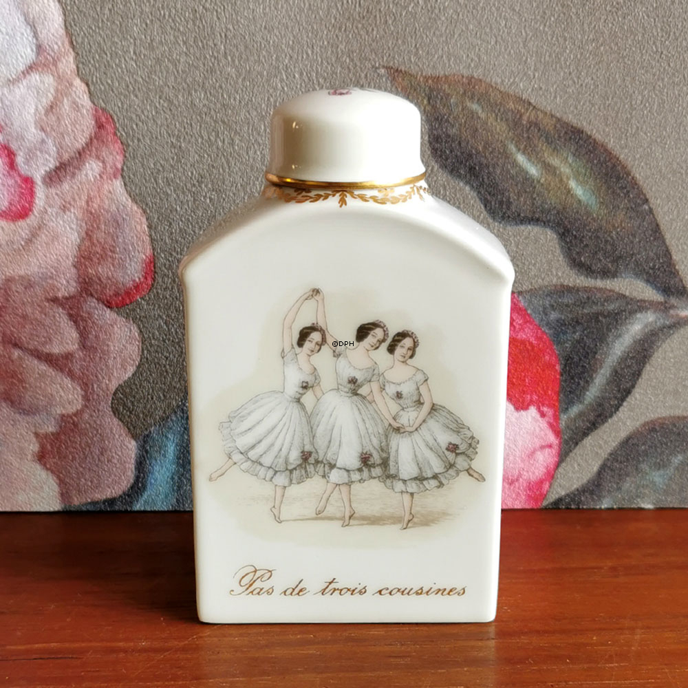 Lille Krukke med låg, August Bournoville - Pas de trois couisines, Royal Copenhagen