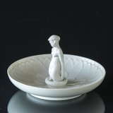 Dish with mermaid, Blanc de Chine, Royal Copenhagen No. 12481