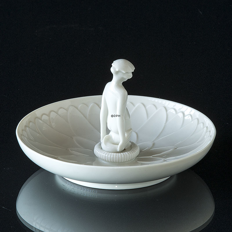 Skål med havfrue, Blanc de Chine, Royal Copenhagen nr. 12481