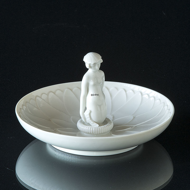 Skål med havfrue, Blanc de Chine, Royal Copenhagen nr. 12481