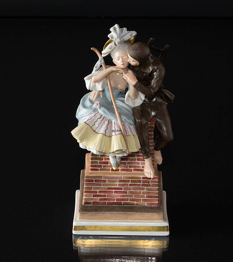 Hyrdinden og Skorstensfejeren, Royal Copenhagen overglasur figur nr. 1276
