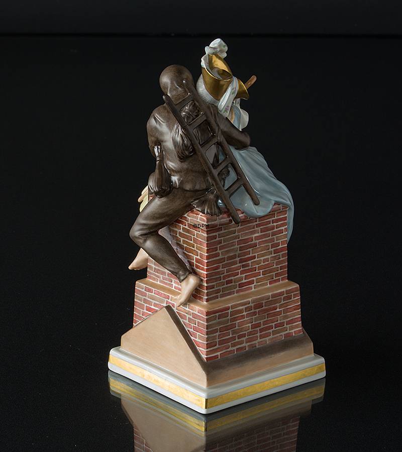 Hyrdinden og Skorstensfejeren, Royal Copenhagen overglasur figur nr. 1276