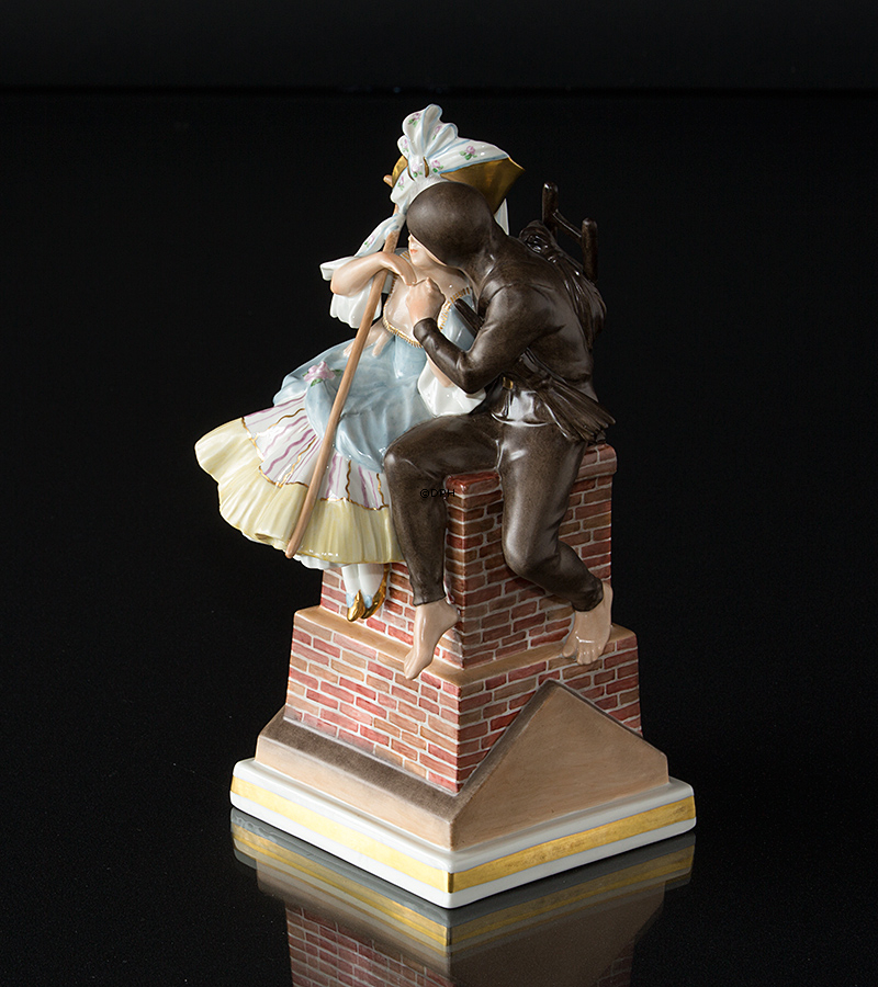 Hyrdinden og Skorstensfejeren, Royal Copenhagen overglasur figur nr. 1276