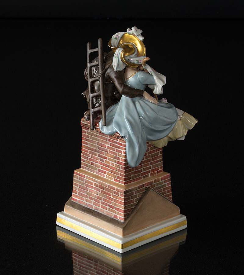 Hyrdinden og Skorstensfejeren, Royal Copenhagen overglasur figur nr. 1276