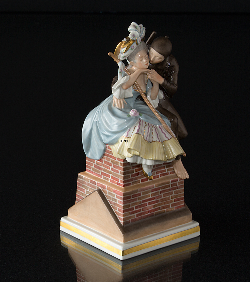 Hyrdinden og Skorstensfejeren, Royal Copenhagen overglasur figur nr. 1276