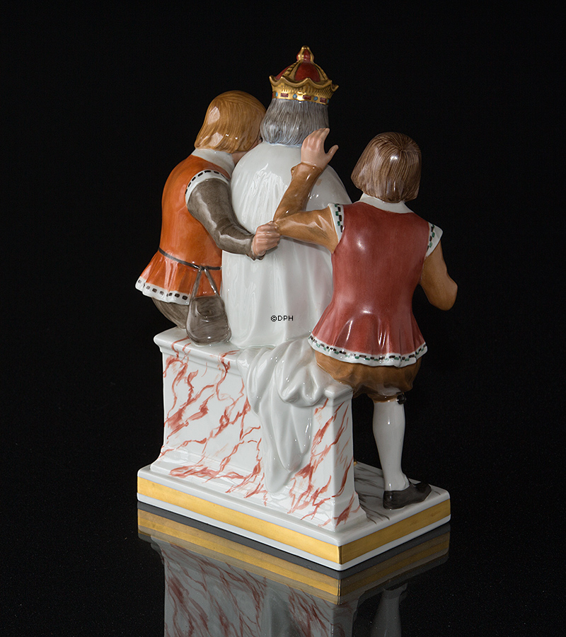 Kejserens nye klæder, overglasur, Royal Copenhagen figur nr. 1288