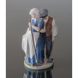 Harvest Group, Man & Woman, Royal Copenhagen figurine No. 1300