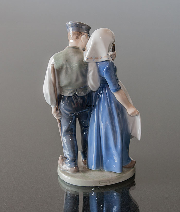 Høstgruppe, Kvinde og Mand, Royal Copenhagen figur nr. 1300