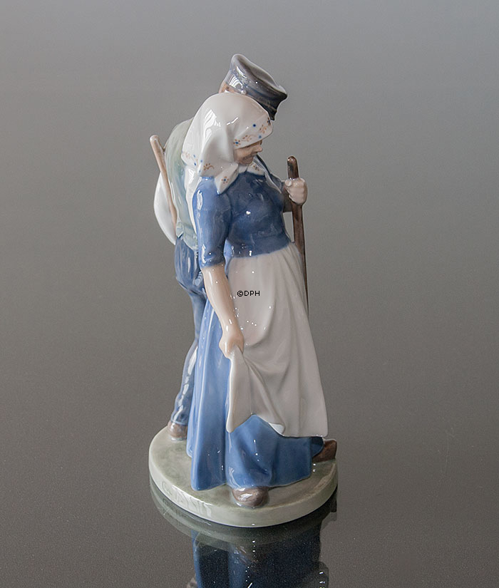 Høstgruppe, Kvinde og Mand, Royal Copenhagen figur nr. 1300
