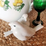 Spurvepar, hvid Royal Copenhagen figur nr. 1309