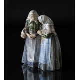 To gamle Koner, Royal Copenhagen figur nr. 1319