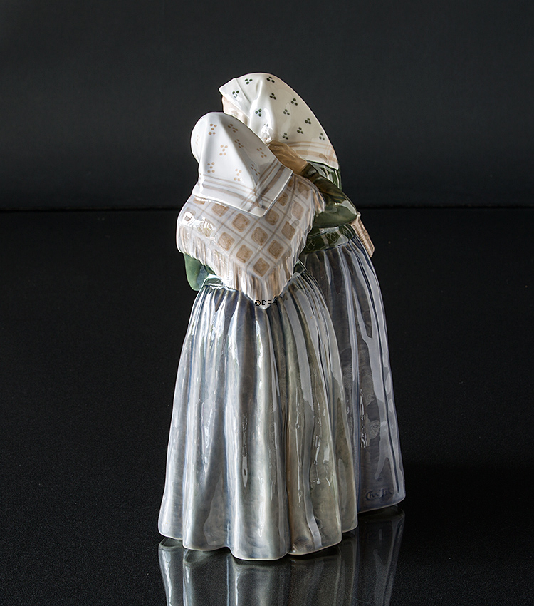 To gamle Koner, Royal Copenhagen figur nr. 1319