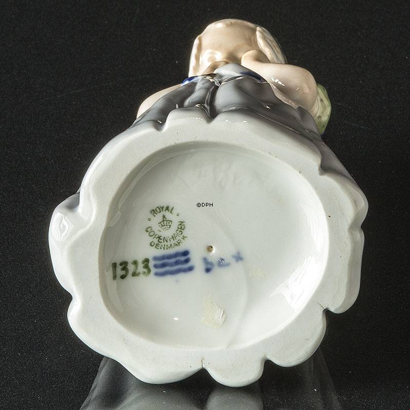 Bornholmerpige, Royal Copenhagen figur nr. 1323 (unica - SPECIELLE FARVER)