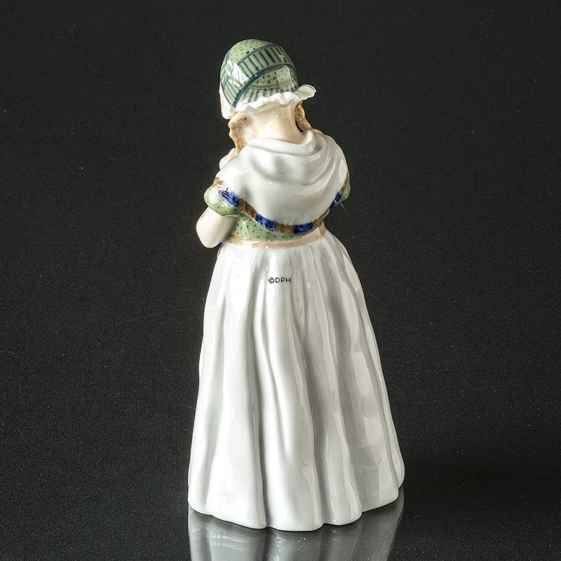 Bornholmerpige, Royal Copenhagen figur nr. 1323 (unica - SPECIELLE FARVER)