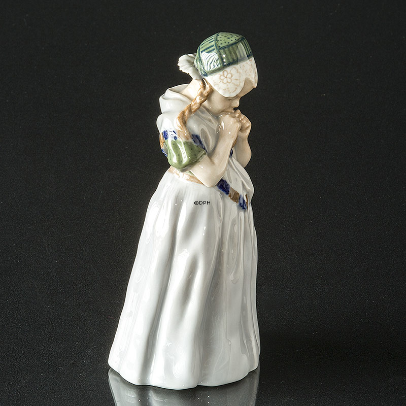 Bornholmerpige, Royal Copenhagen figur nr. 1323 (unica - SPECIELLE FARVER)
