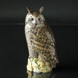 Hornugle, Royal Copenhagen figur af fugl | Nr. R1331 | DPH Trading