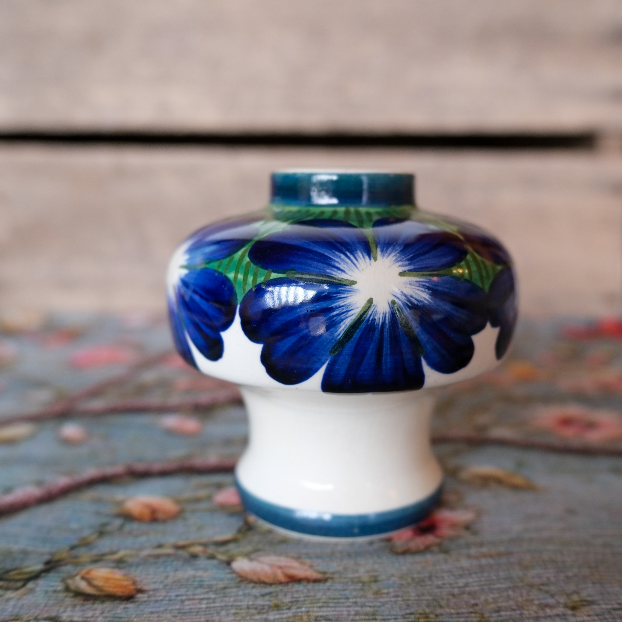 Aluminia fajance vase nr. 136-296, Royal Copenhagen