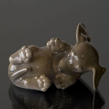 Dachshund being playful, Royal Copenhagen figurine no. 103 or 1408