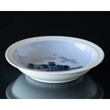 Bowl with Koldinghus, blue drawing, Royal Copenhagen No. 1412