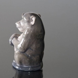 Monkey sitting comfortably looking wise, Royal Copenhagen figurine No. 1444