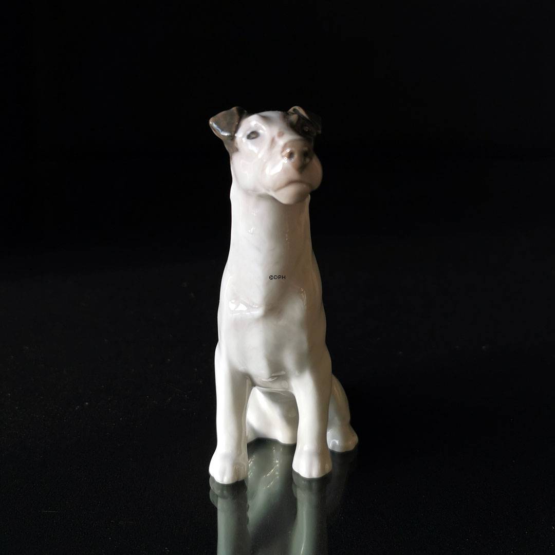 Terrier, Royal Copenhagen hunde figur nr. 1452-1558 (sjælden)