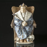 Kongen, Royal Copenhagen figur nr. 1478 (1913) Professionelt repareret