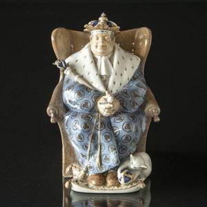 Kongen, Royal Copenhagen figur (1913) Professionelt repareret | År 1913 | Nr. R1478 | DPH Trading