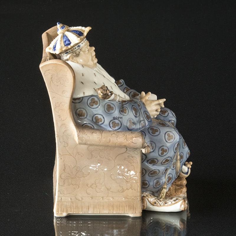 Kongen, Royal Copenhagen figur nr. 1478 (1913) Professionelt repareret