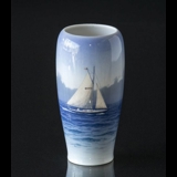 Vase with Sailing Ship, Royal Copenhagen No. 1484-235