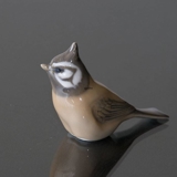 Crested Tit, Royal Copenhagen bird figurine no. 1506